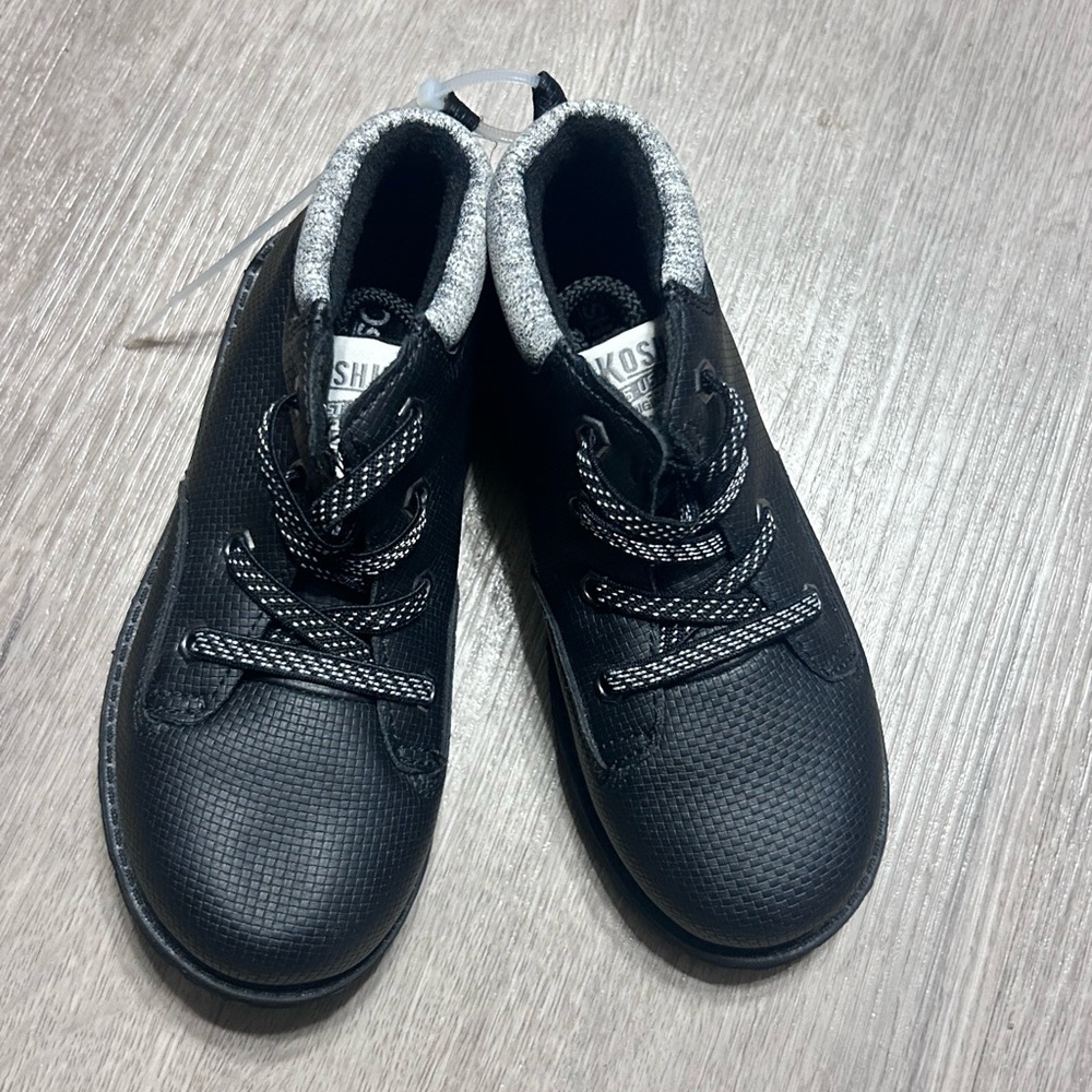 Toddler Boy's Osh Kosh B'gosh Ramon Black Boots Size 12M Great Condition